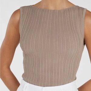 Dissh Sienna Tank in taupe